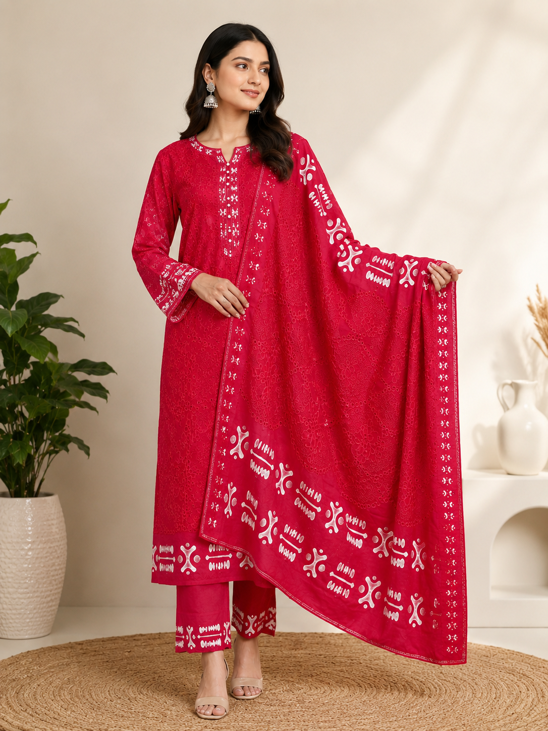 Trend Fashion Gallery Premium Batik Embroidered 3 Piece Lawn Collection (Serial No: 1402)