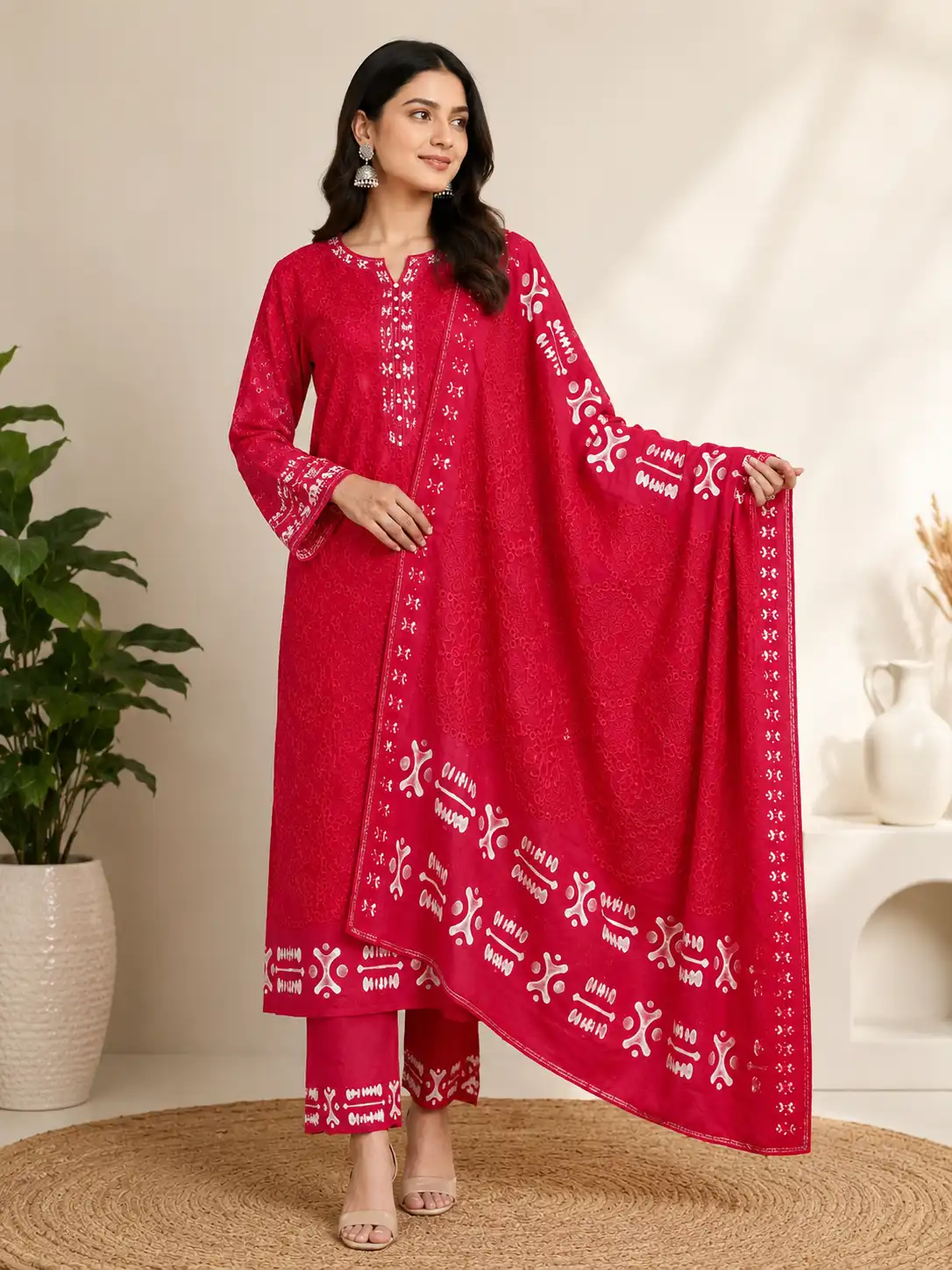 Trend Fashion Gallery Premium Batik Embroidered 3 Piece Lawn Collection (Serial No: 1402)